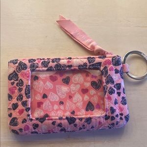 vera bradley love you lots zip id